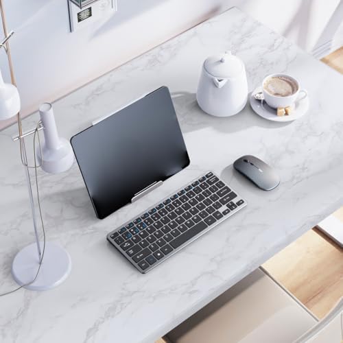White/Grey Marble Contact Paper Marble Wallpaper Peel and Stick - Image 4