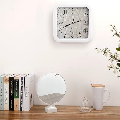 Mother of Pearl, Premium Plastic Decorative Hanging Clock - Image 4