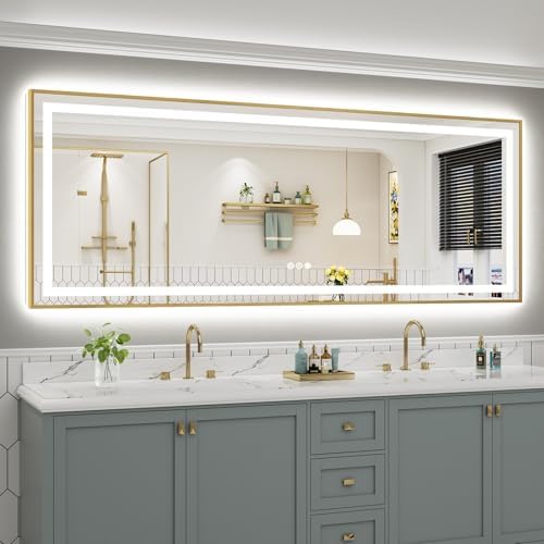 96X36 Inch LED Bathroom Mirror by Briivuemodernmirrors
