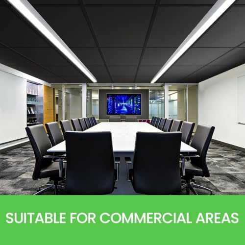 20 PCS 2x4 FT Black Ceiling Tiles, 24x48 Inch PVC Waterproof Ceiling Panels - Image 4