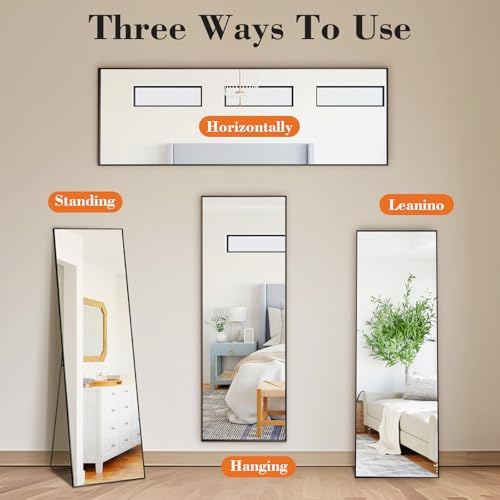 19"x58" Mirror Full Length, Upgraded Body Wall Mirrors - Image 4