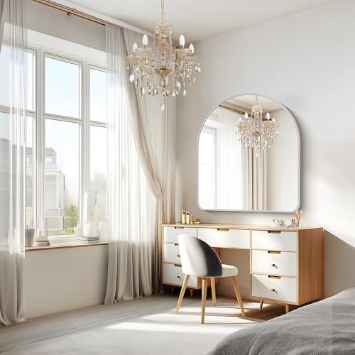 FORBATH Large Arched Wall Mirror 40x36 Inch, Arched Mirror - Image 2