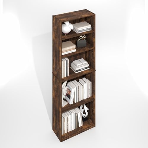 Furinno Jaya Simply Book Shelf, 5-Tier Bookshelf, Bookcase by Furinno-FitsYourSpaceFitsYourBudget