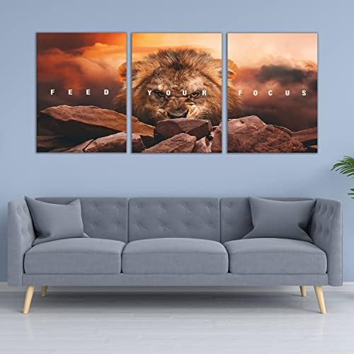 Motivational Wall Art Inspirational Wall Art 3 Pieces Canvas Poster Wall - Image 2
