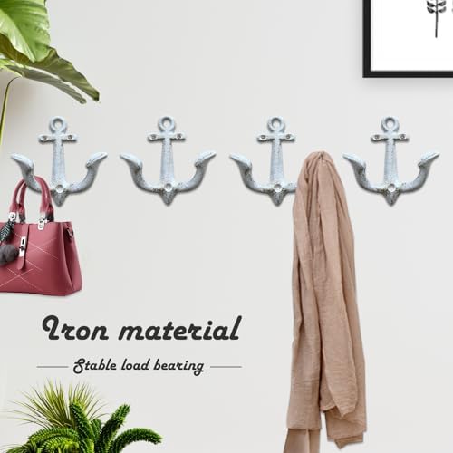 Notakia Decorative Wall Mounted Antique Shabby Chic Metal Home Bathroom Towel - Image 2