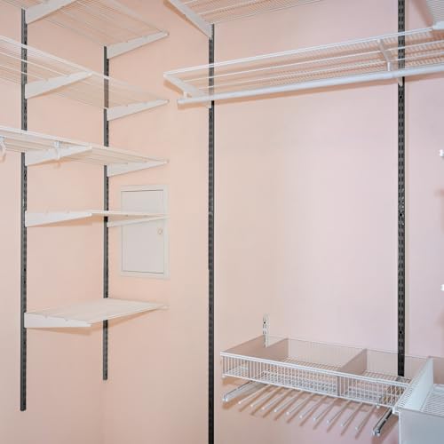 MorningRo 12 Pack 47.5" Dual Track Shelving Rail, Dual Slot Upright - Image 2