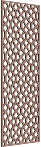 Resort Decorative Pierced Fretwork Wood Wall Panels, 21 3/8"W x 54 3/8"H x 3/8"T by EkenaMillwork
