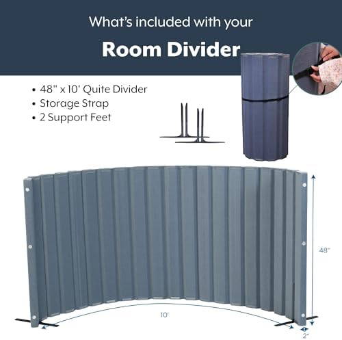 Angeles Room Divider, Acoustic Room Divider Panel - Image 3