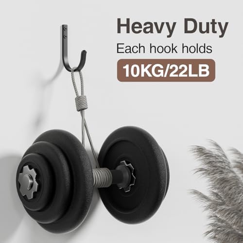 10-Pack 22LB Wall Hooks for Hanging Towel/Coat - Image 2