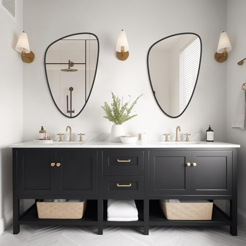 WallBeyond Asymmetrical Mirror, Irregular Wall Mirror, Wall Mirrors Decorative - Image 2