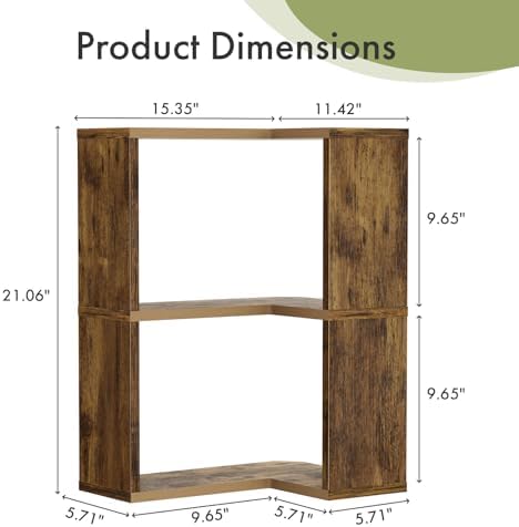 Floating Corner Shelf, 3-Tier Floating Shelf - Image 3