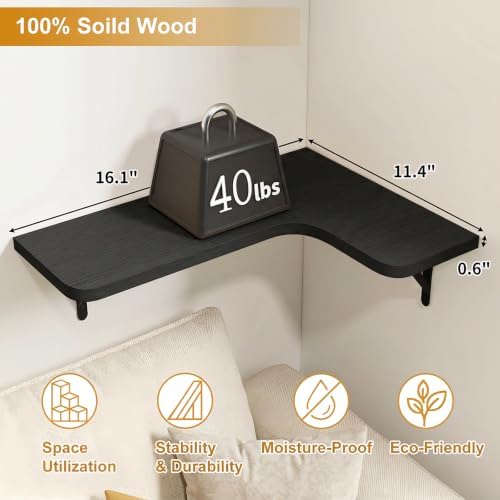 Fixwal Conner Shelves Wall Mounted - Image 3