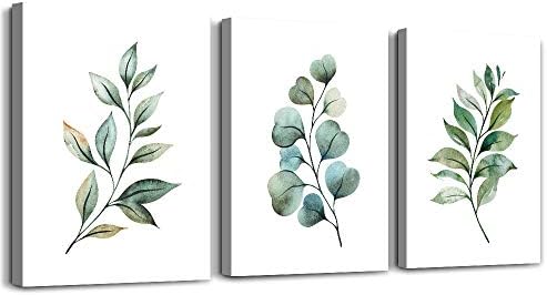 Green Leaf inspirational canvas Wall Art by TTHYUEWS