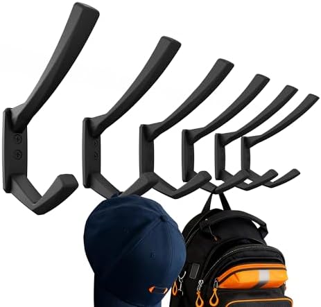 Heavy Duty Wall Hooks, 5 Inch Large Wall Mount Hooks by COLGEIFY