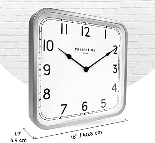 Presentime 16" Anton Vintage Square Clock - Image 7
