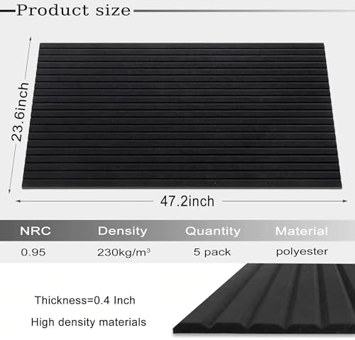 Large Acoustic Wall Panels, 10 Pack - Image 2