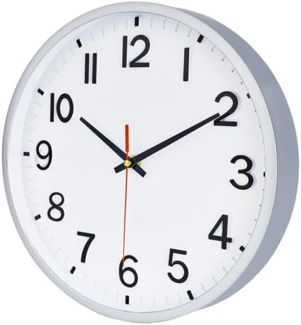 Wall Clocks Battery Operated 10 inch Modern Wall Clock, Silent Non Ticking Wall - Image 2