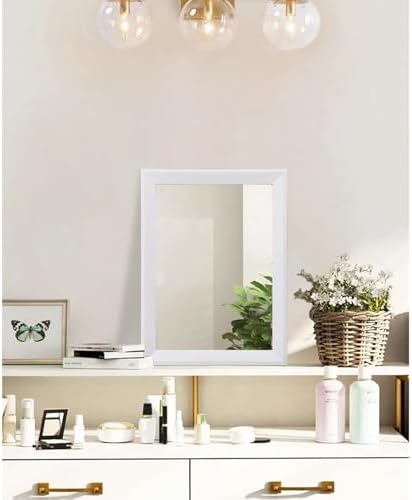AAZZKANG Rectangular Wall Mirror Wood Framed Small Hanging Mirrors - Image 4