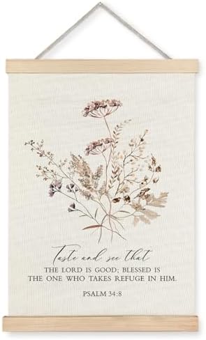 Supwhd Boho Floral Christian Wall Art by Homedecoration
