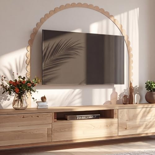 Novabright Unfinished Wood Arch Trim, 80 x 70 Inch - Image 6