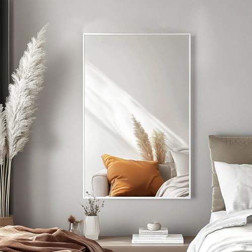 Sunniry White Bathroom Mirror, 24x36 inch Bathroom Mirrors - Image 6