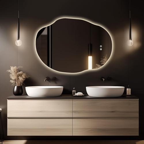 HOMECOOKIN LED Irregular Bathroom Mirror - Image 4
