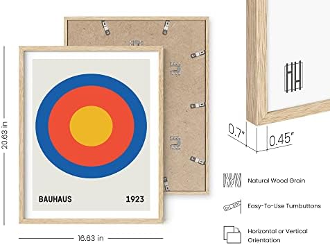 HAUS AND HUES Bauhaus Wall Art – Geometric Vintage Poster, Contemporary - Image 3