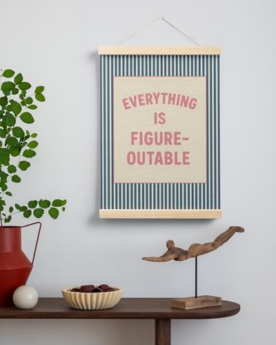 FGFK Everything is Figureoutable Positive Affirmations Wall Art Poster Hanger - Image 3
