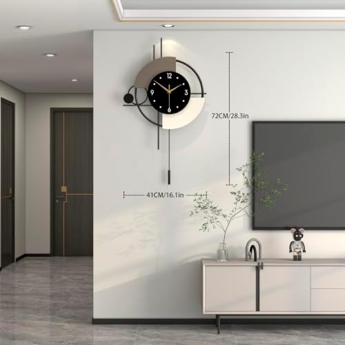 Large Modern Decorative Pendulum Wall Clock - Image 3