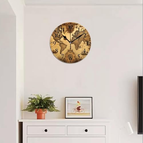 Non-Ticking Silent Wall Clocks Battery Operated Personalized Decor Clock - Image 5