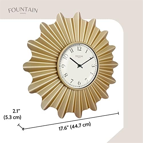 18 Inch Mid Century Modern Starburst Wall Clock - Image 6