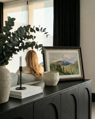 VIYYIEA Vintage Landscape Wall Art, Moody Earthy Mountain Prints 16x12 in - Image 2