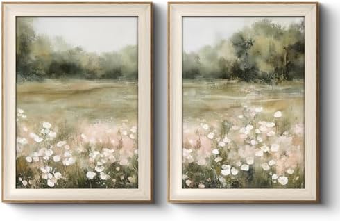 VIYYIEA Framed Rustic Countryside Garden Scene Wall Art Set, 12×16 Inch by VIYYIEAART