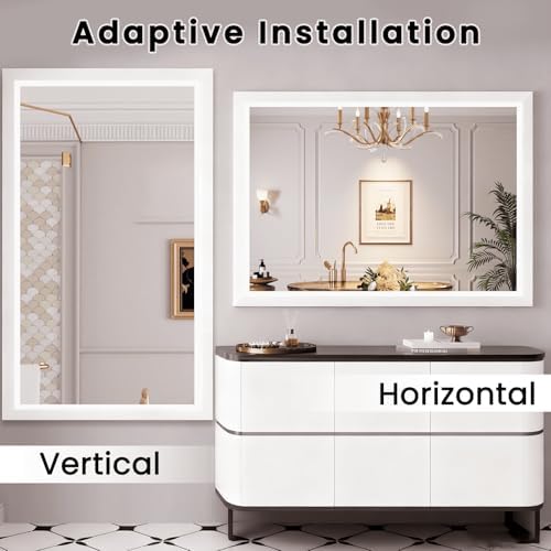 Amorho Bathroom Mirror for Wall 55x40 Inch - Image 5