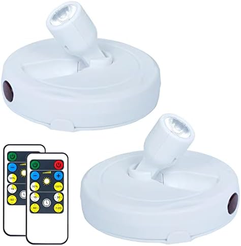 HAMVIDNE Wireless LED Spotlight, Battery Powered Indoor Plant Tree Up Light by HAMVIDNE