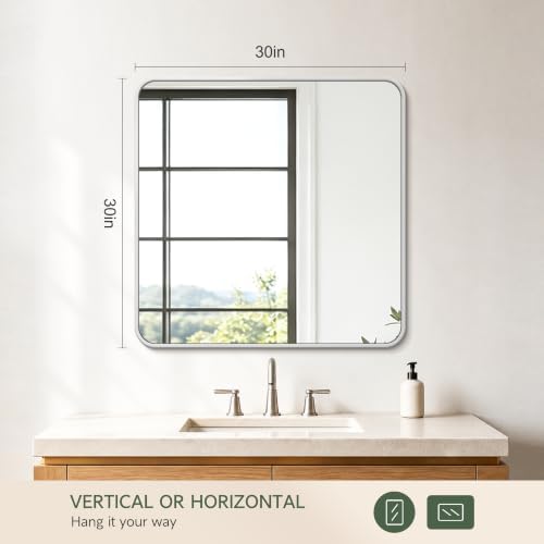 Bathroom Vanity Mirror, 30”x30” Wall Mirror - Image 2