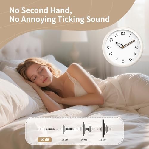 12 Inch Silent Quartz Wall Clock Battery Operated Clock - Image 5