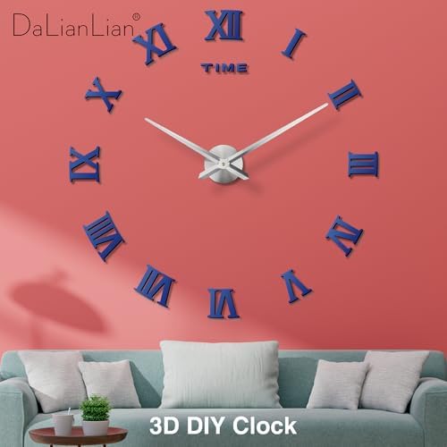 DIY Frameless Wall Clock, Adjustable Up to 52” - Image 3