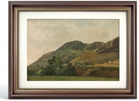 VIYYIEA Vintage Landscape Wall Art, Moody Nature Mountain Prints 16x12in by VIYYIEAART