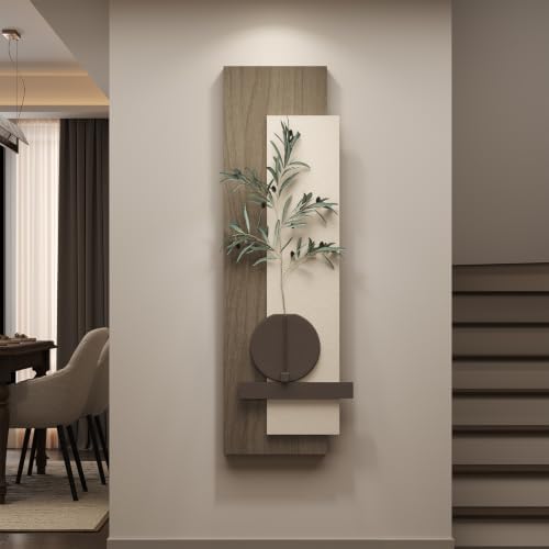 Cuspin Modern 3D Textured Long Narrow Vertical Wall Art - Image 2