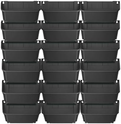 Vertical Wall Planter with 18 Pots, Hanging Garden Plant Flowerpot Holder by Eapmic