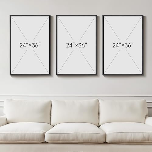 Large Framed Neutral Abstract Wall Art - Image 3