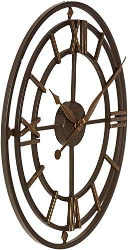 Howard Miller York Station Oversized Wall Clock – Aged Iron Finish, Skeleton - Image 4