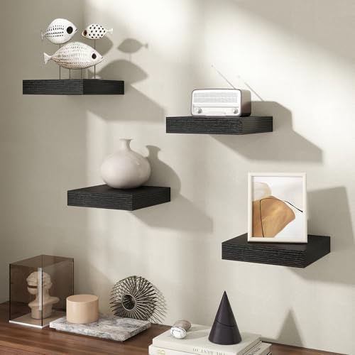 8Inch Square Floating shelves for Wall, 8In Deep, Invisible Brackets - Image 2