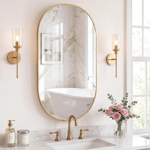 NEWBULIG Oval Bathroom Mirror, Vanity Mirror - Image 2
