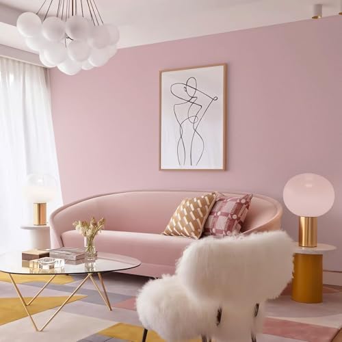 Ismoon Pink Wallpaper Peel and Stick Pink Contact Paper 17.7''×197''Removable - Image 2