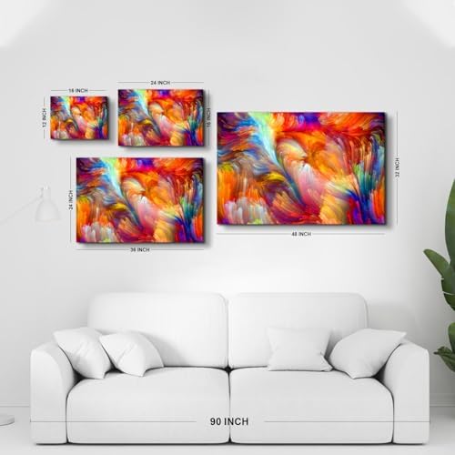 Abstract Colorful Canvas Wall Art Modern Farmhouse Wall Decor 12x16” - Image 6