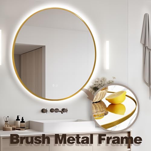 Niccy 40" Round LED Bathroom Backlit Mirror - Image 4