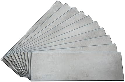 Palisade 22.8 in. x 7.31 in. Vinyl Wall Tiles in Frost Nickel by PalisadeWallTilesandPlanks