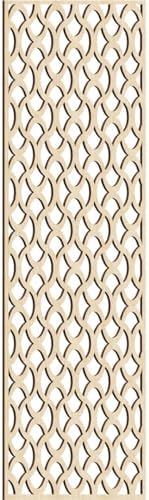 31 3/8"W x 79 3/8"H x 3/8"T Resort Decorative Fretwork Wood Wall Panels by EkenaMillwork
